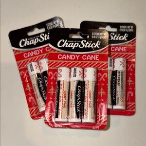 NWT ChapStick Candy Cane Lip Balm Set, 3 packs (total 9 sticks)